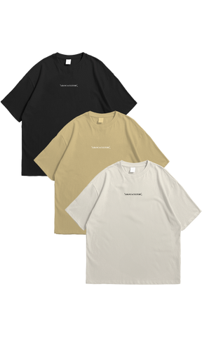 LOT DE 3 T-SHIRTS BASIQUES A BANCA