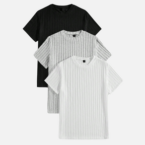 Lot de 3 T-shirts Homme Texturés Ferrutini FRT16