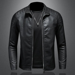 Veste en Cuir pour Homme Motard Bellvian - BL126